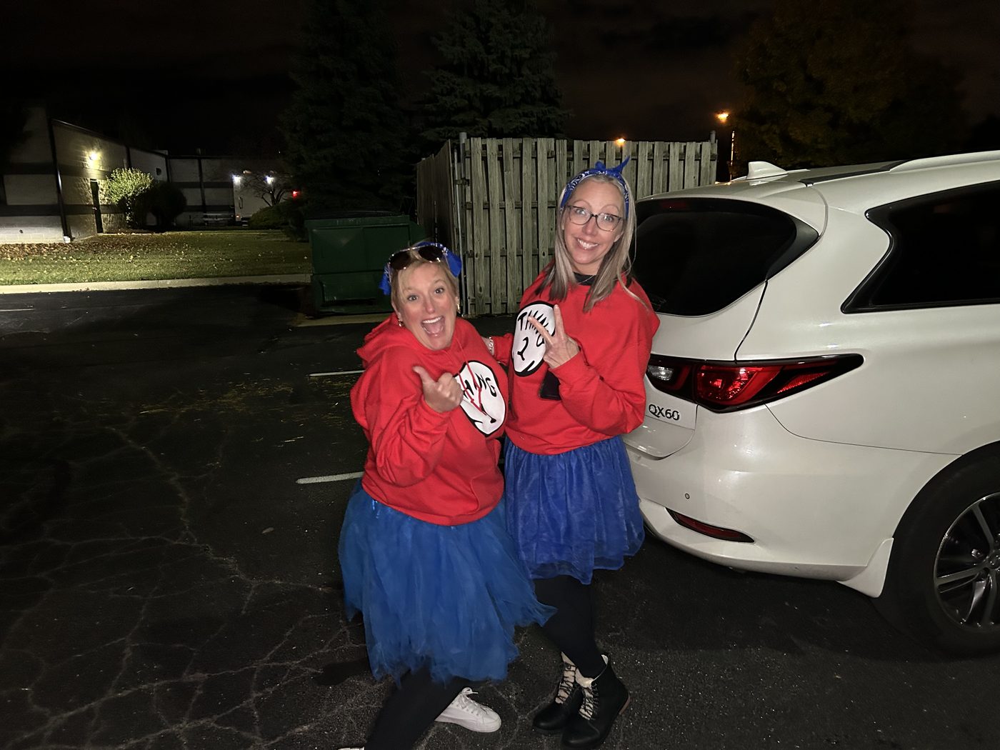 Danberry agents in costume at Trunk or Treat